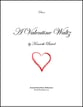 A Valentine Waltz piano sheet music cover